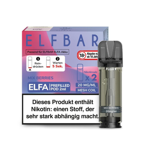 Elfbar Pod 20 mg/ml Nikotinsalz Mix Berries