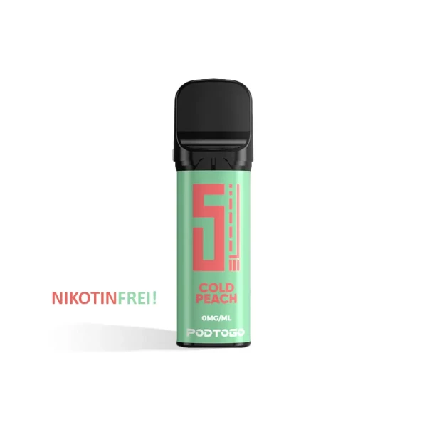 5EL PodToGo Pods White Edition | Prefilled u. Wiederbefüllbar | 2ml 0 mg/ml Cold Peach