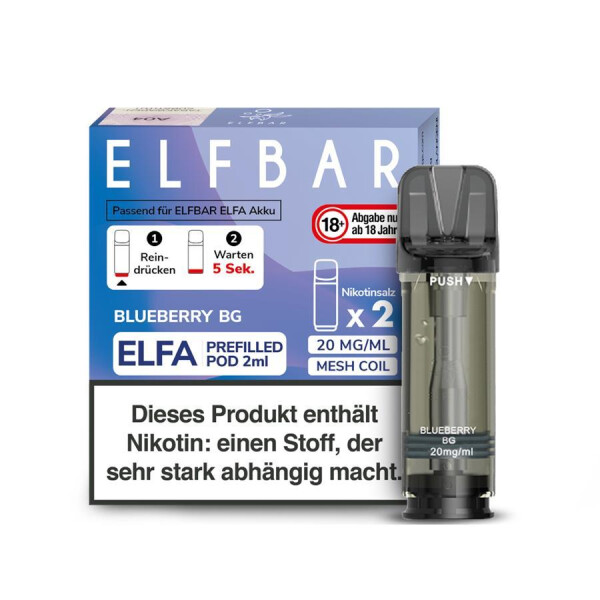 Elfbar Pod 20 mg/ml Nikotinsalz Blueberry BG