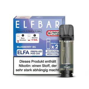 Elfbar Pod 20 mg/ml Nikotinsalz Blueberry BG