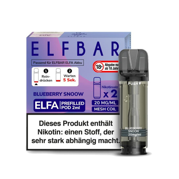 Elfbar Pod 20 mg/ml Nikotinsalz Blueberry Snoow