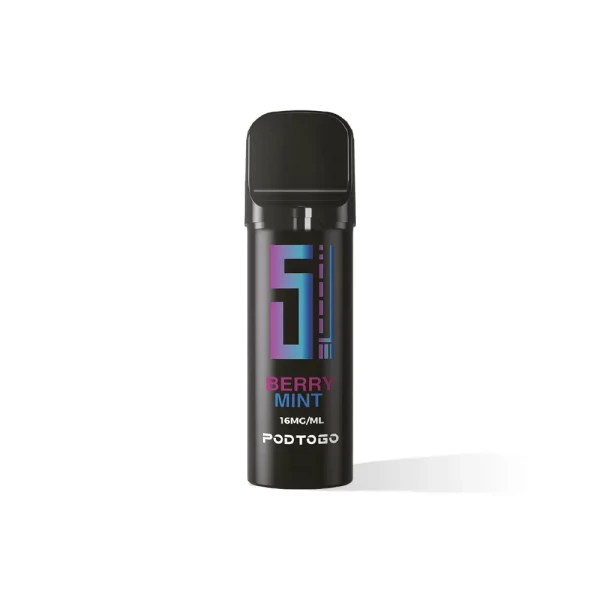 5EL PodToGo Pods Black Edition | Prefilled u. Wiederbefüllbar | 2ml 16 mg/ml Berry Mint
