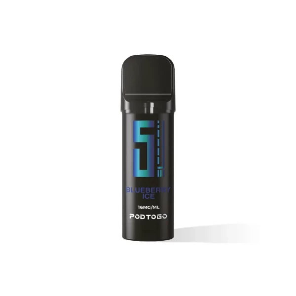 5EL PodToGo Pods Black Edition | Prefilled u. Wiederbefüllbar | 2ml 16 mg/ml Blueberry Ice