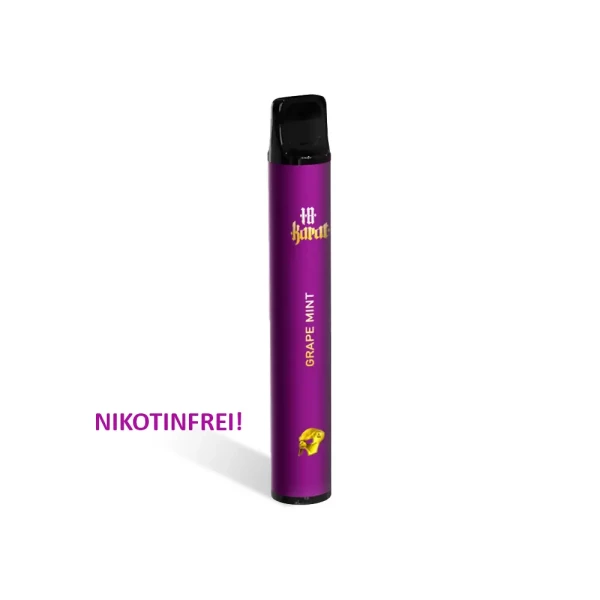 VQUBE 18Karat - Einweg E-Zigaretten Nikotinfrei Grape Mint