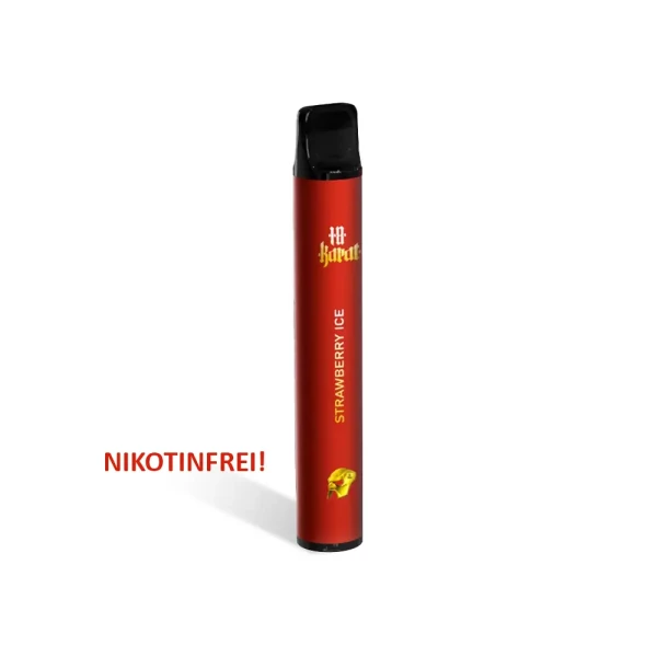 VQUBE 18Karat - Einweg E-Zigaretten Nikotinfrei Strawberry Ice
