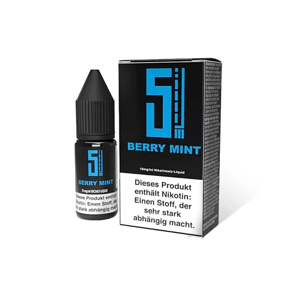 5EL Nikotinsalzliquids - Neue Steuer 0,32€/ml 10 mg/ml Berry Mint