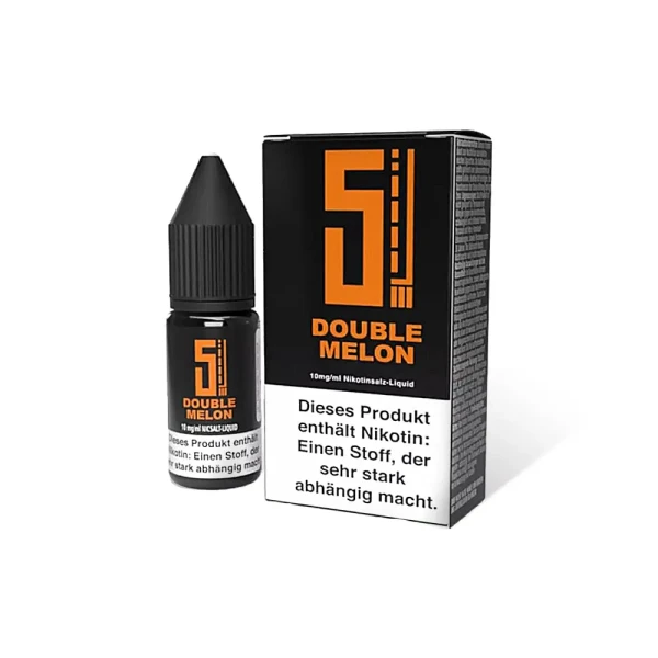 5EL Nikotinsalzliquids - Neue Steuer 0,32€/ml 10 mg/ml Double Melon